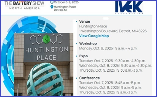 Battery show North America October 2025 (IVEK)